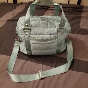 Cynthia Rowley Blue Weekender Travel Bag